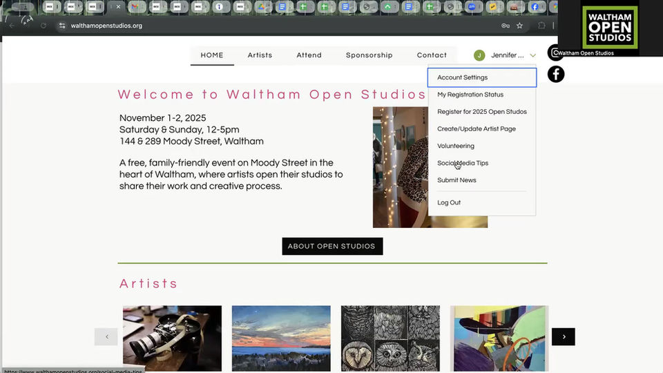 Tutorial: Artist Portal Sign Up